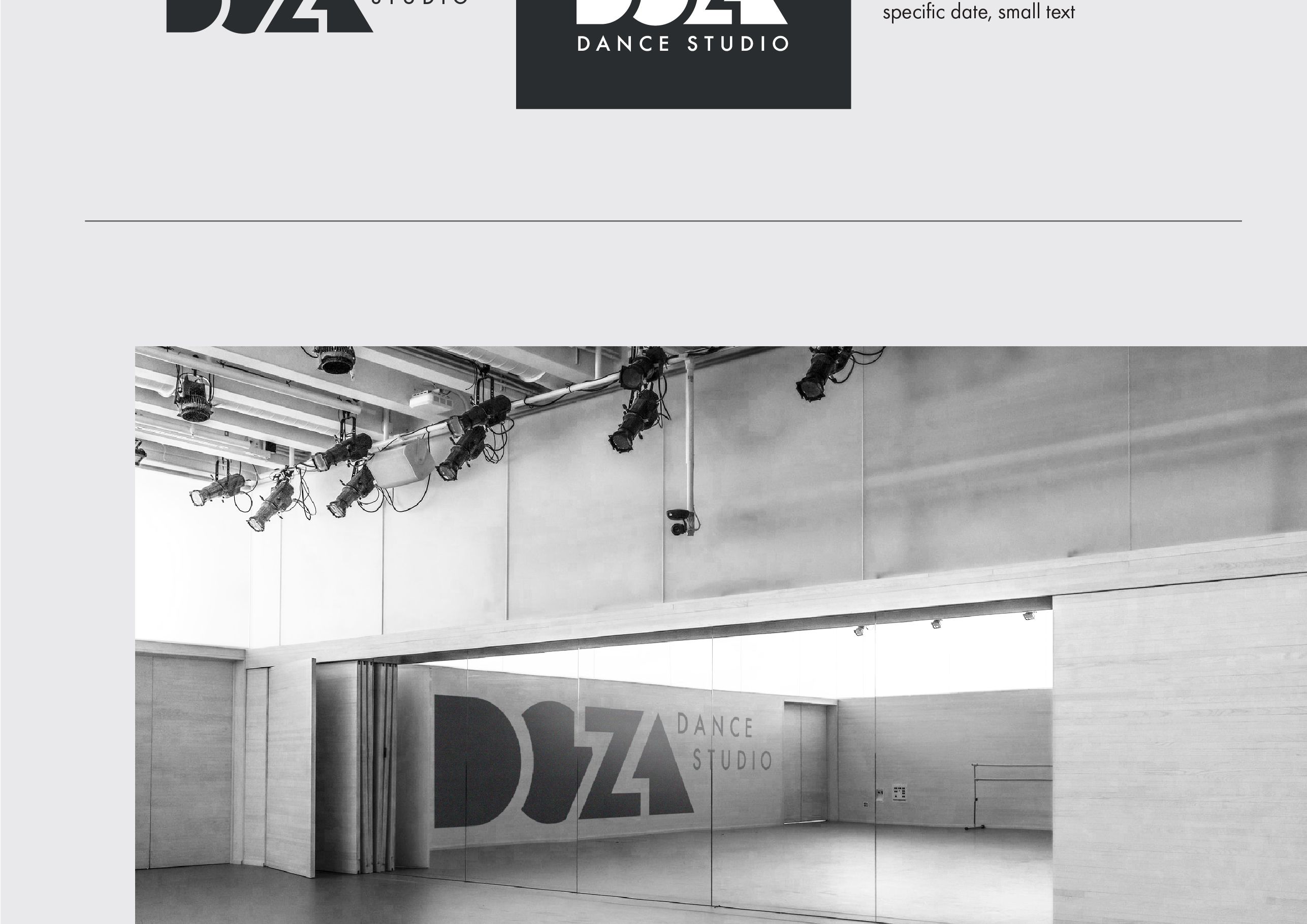 DOZA dance studio logo design