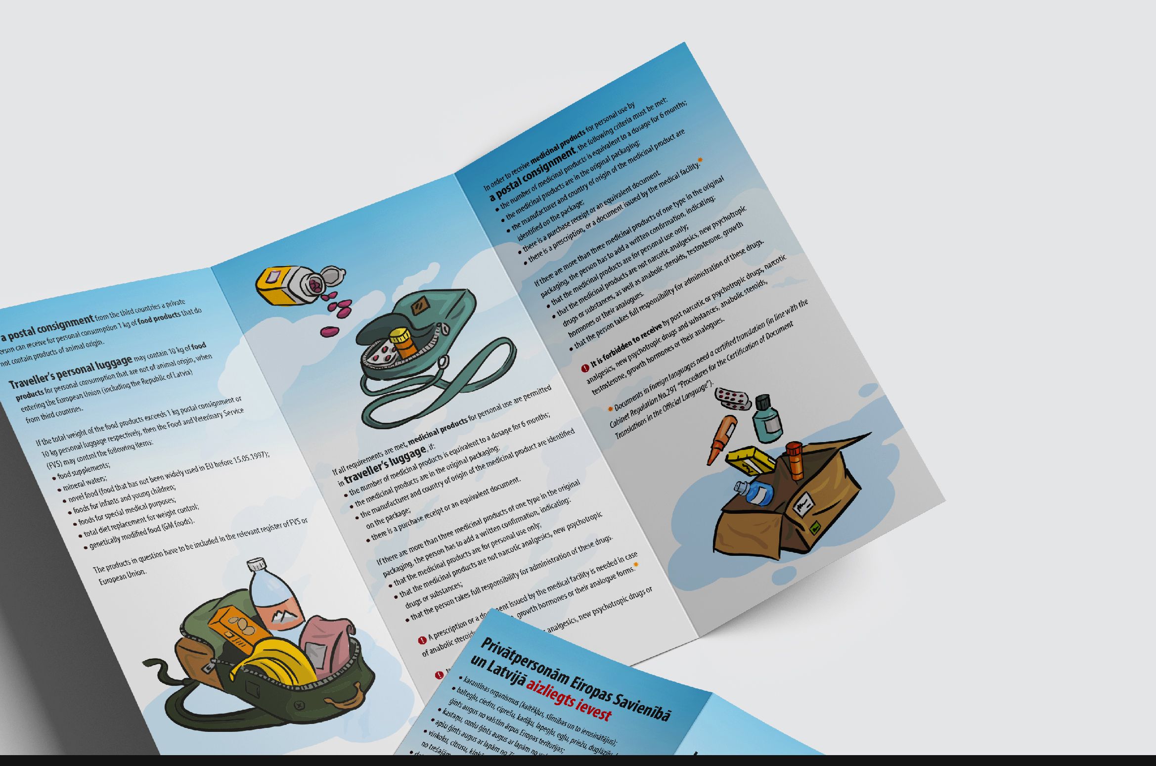 "Food and Veterinary Service Republic of Latvia" brochure design