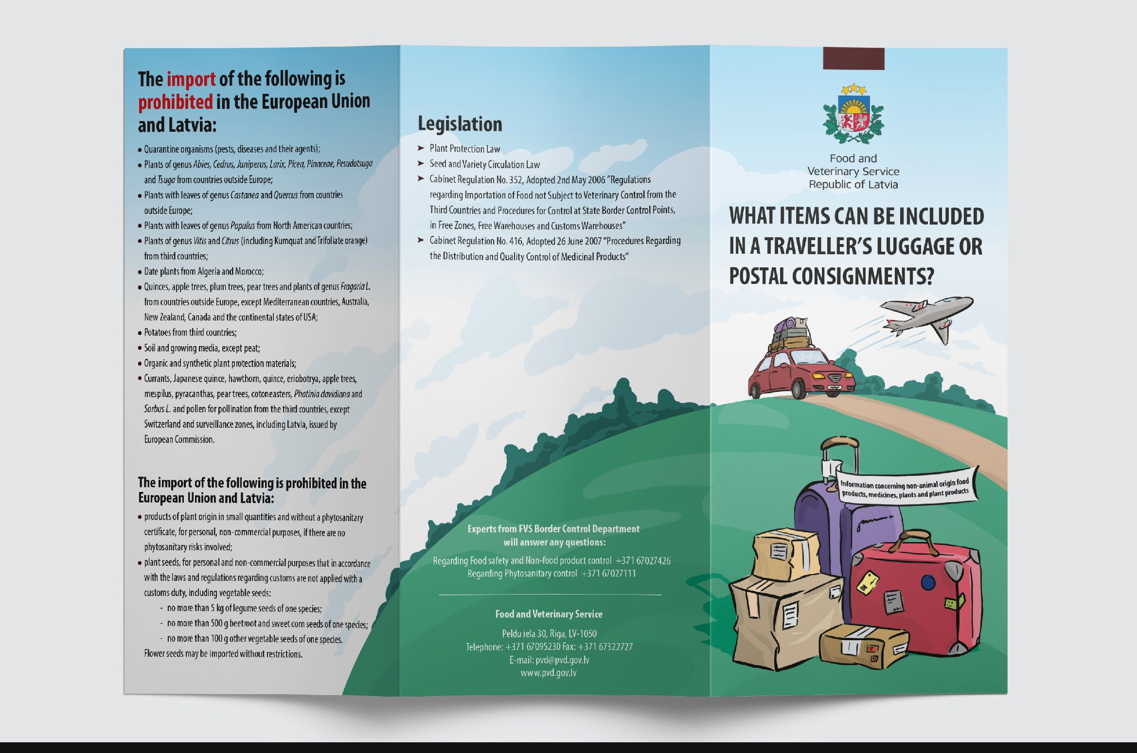 "Food and Veterinary Service Republic of Latvia" brochure design
