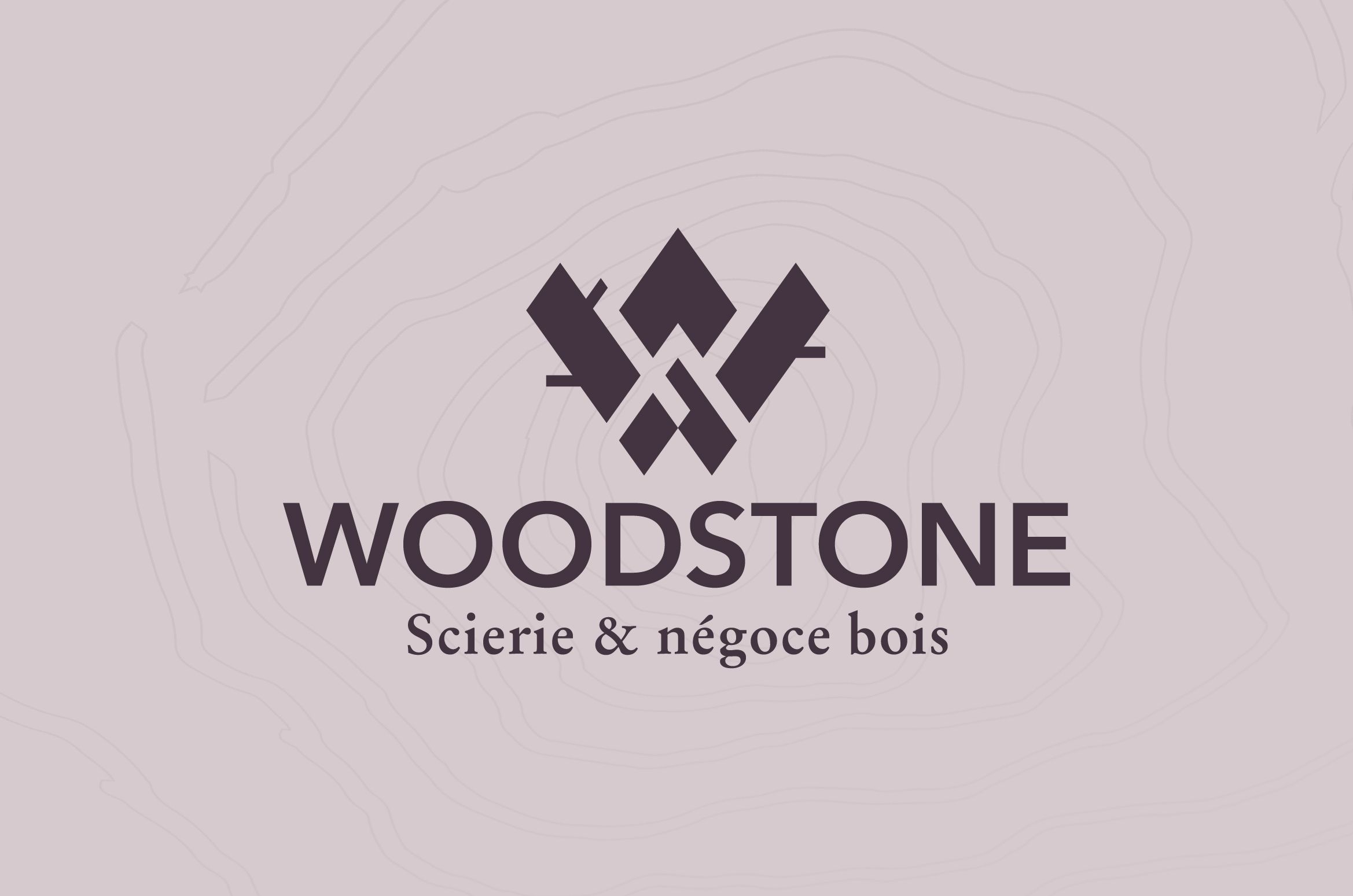 Woodstone logo and identity design