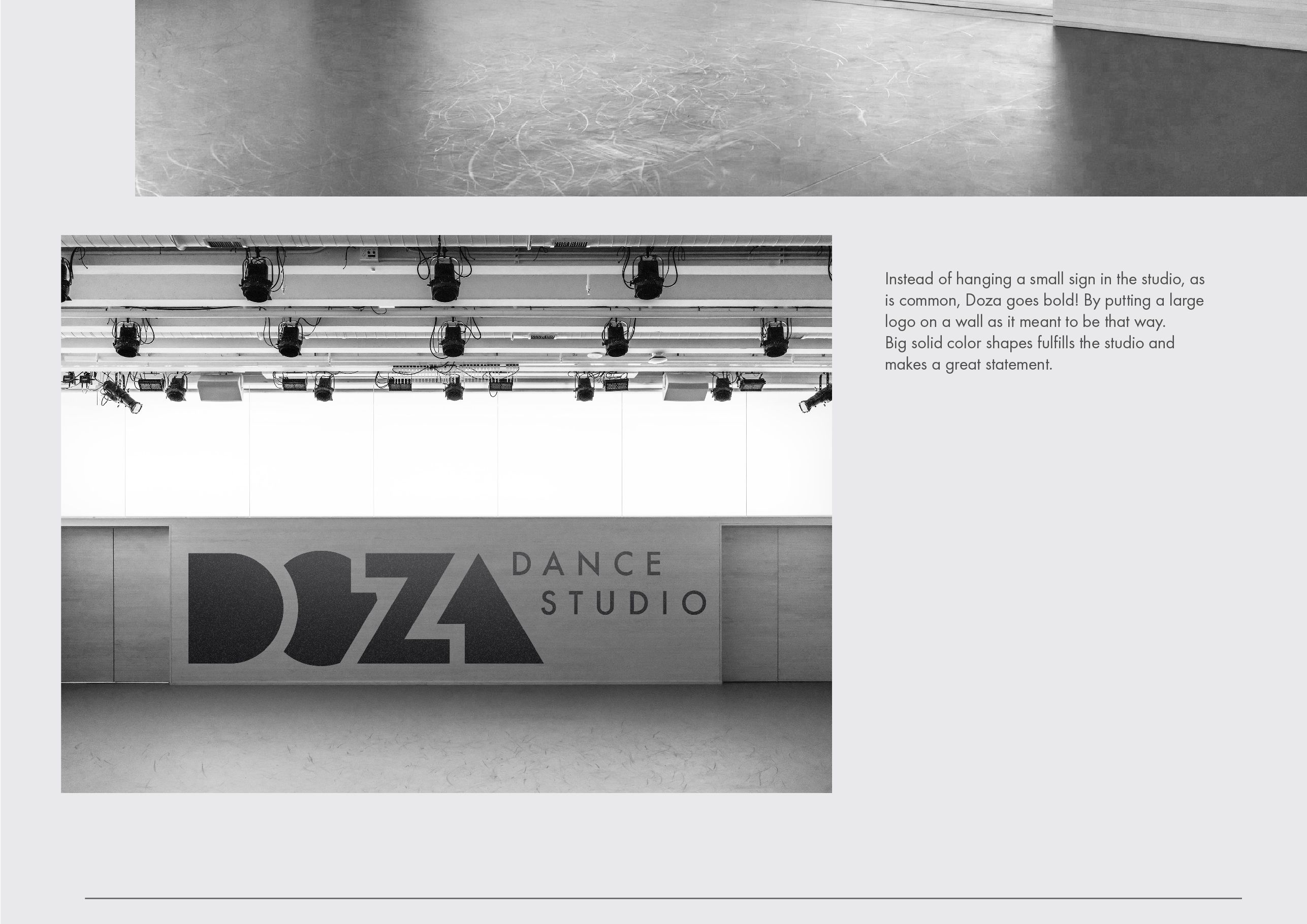 DOZA dance studio logo design