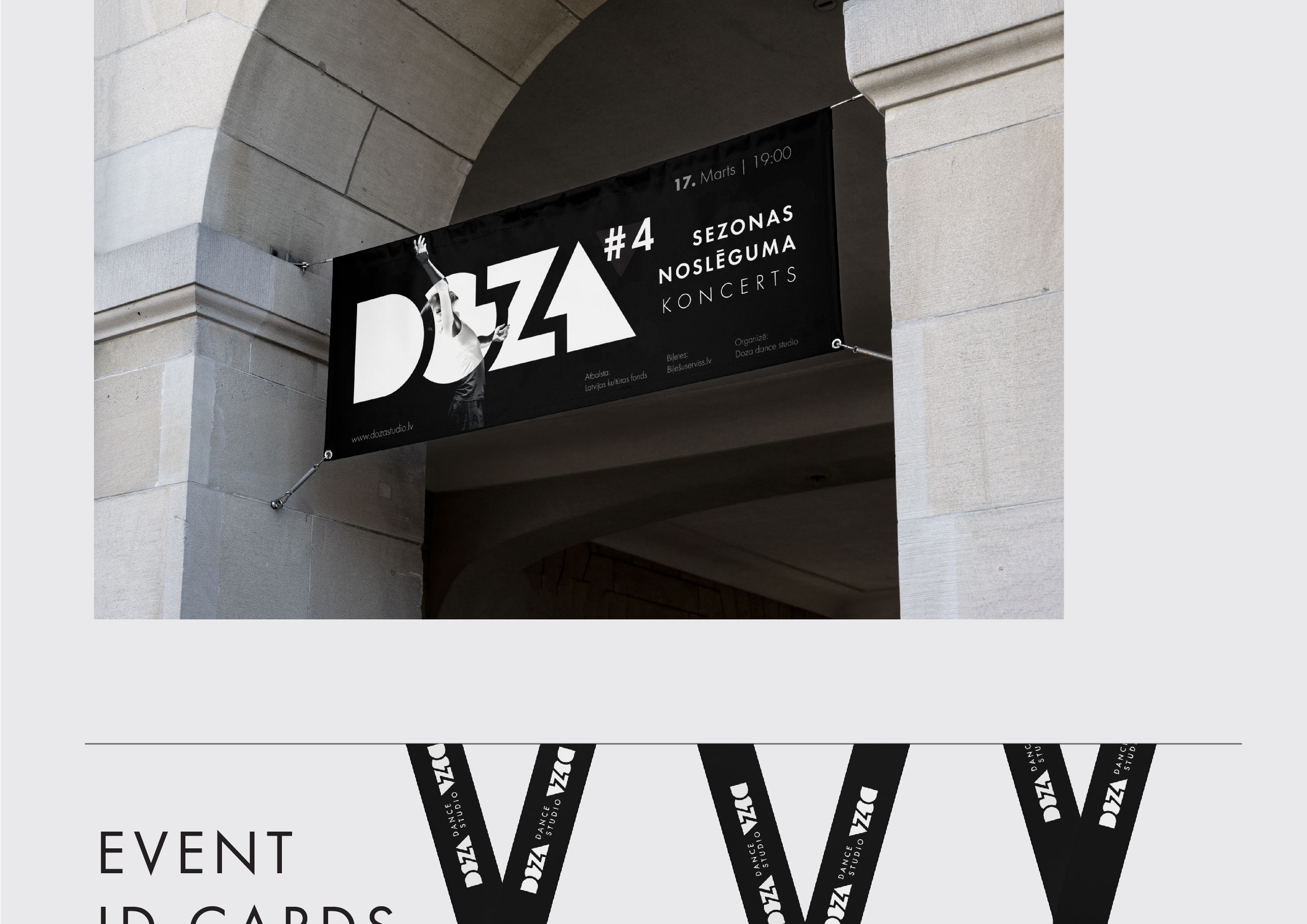 DOZA dance studio logo design