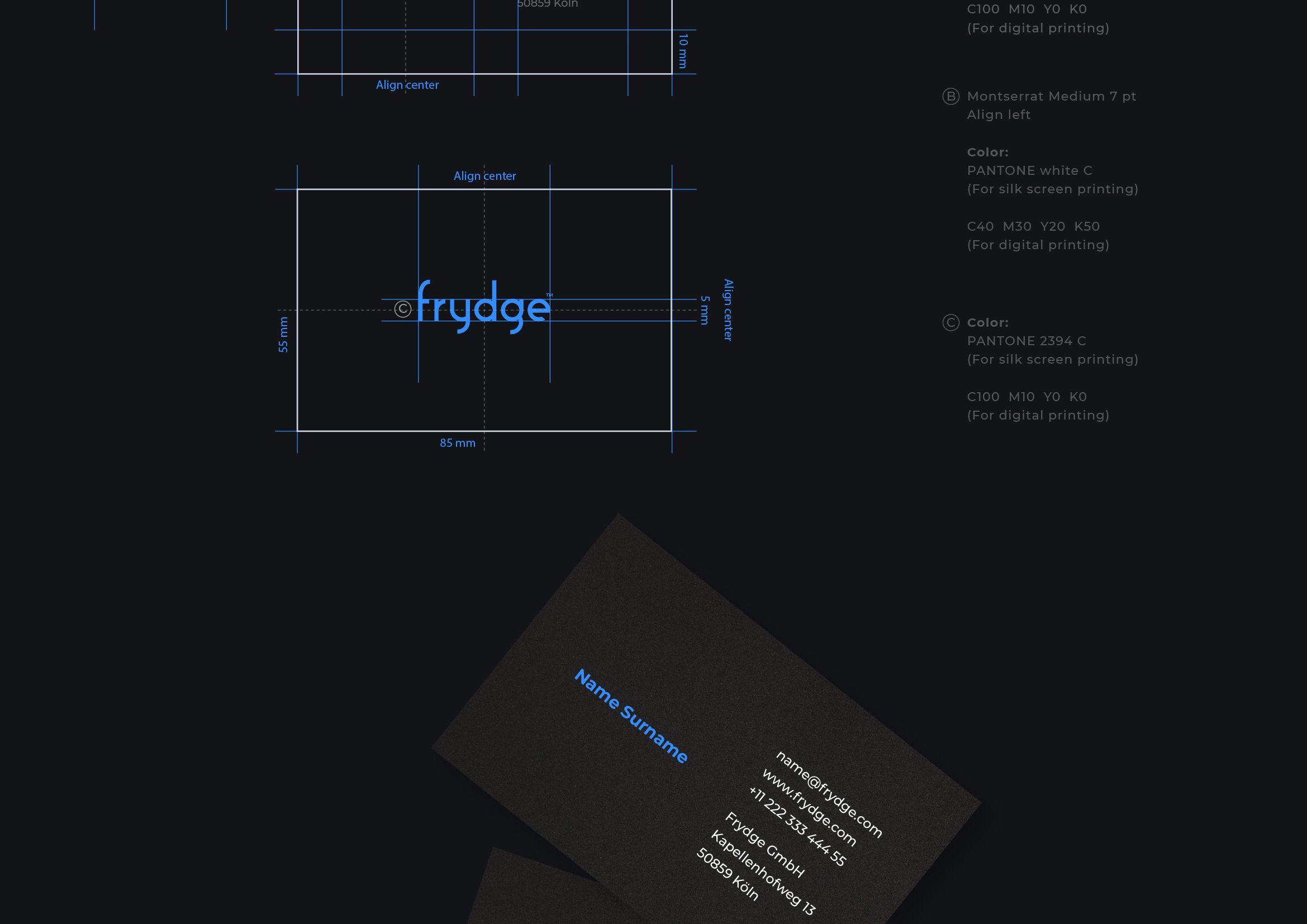 Frydge logo and identity design